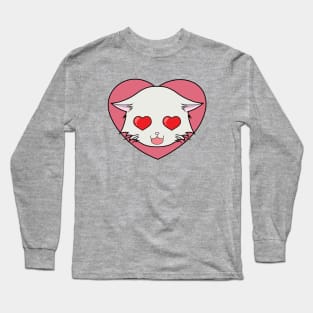 The Love-Stricken Cat Long Sleeve T-Shirt